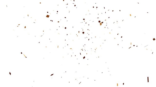 Birthday party and anniversary celebration overlay motion design element. colorful fairy unicorn confetti rain isolated on transparent background. Confetti: Colorful Celebration Falling 4k videos