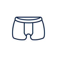 Boxer underpants vector illustration icon