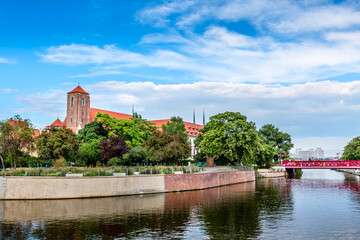 Obraz premium Wroclaw, Poland Ostrow Tumski island