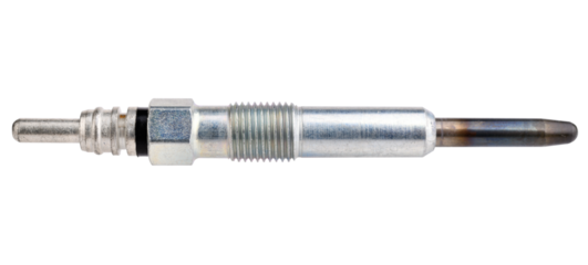 New glow plug for diesel engines isolated on white background.