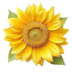 Vibrant yellow sunflower in full bloom.