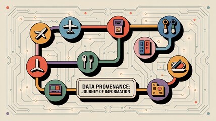 Visual Representation of Data Provenance Journey and Information Flow