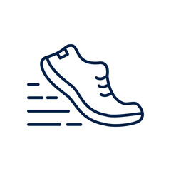 Running shoes vector illustration icon