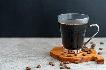 ホットコーヒーとコピースペース