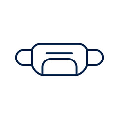 Waist bag vector illustration icon design trendy