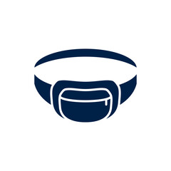 Waist bag vector illustration icon
