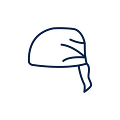 Bandana head vector illustration icon