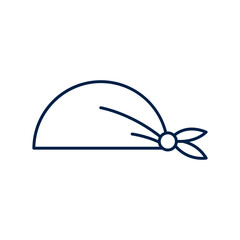 Bandana head vector illustration icon