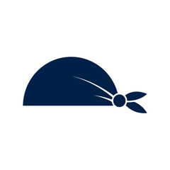 Bandana head vector illustration icon