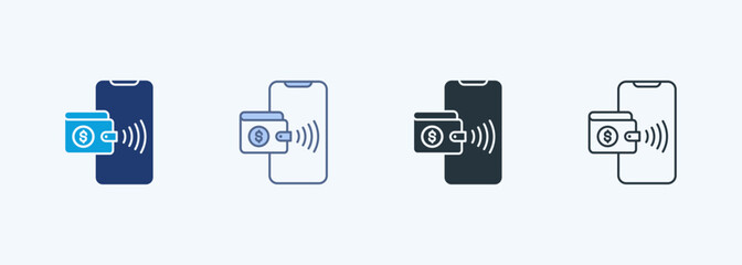 Digital Wallet Multiple Style Icon Collection