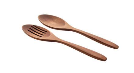 Elegant Wooden Kitchen Utensil Set Natural Slotted and Solid Spoons for Cooking and Serving Meals