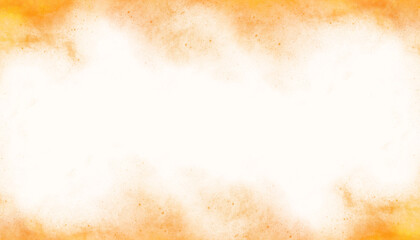 Naklejka premium Gold smoke, watercolor or watercolor mist, a light yellow mist that diffuses, Objects, graphics created with a tablet, to serve as design elements or backgrounds.