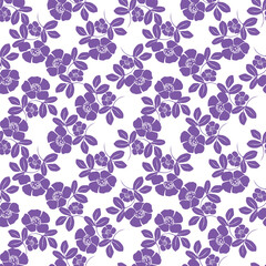 abstract a solid multicolor small and big flower mixed vector pattern arrangement with medium color, all over vector design with white background illustration digital