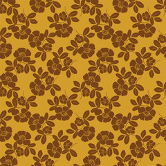 vector seamless pattern with flowers