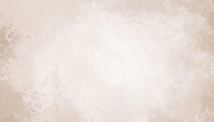 Vintage Beige Grunge Texture　Minimal Abstract Background with Clean White Center, Aged Paper, Watercolor, Retro Frame Design