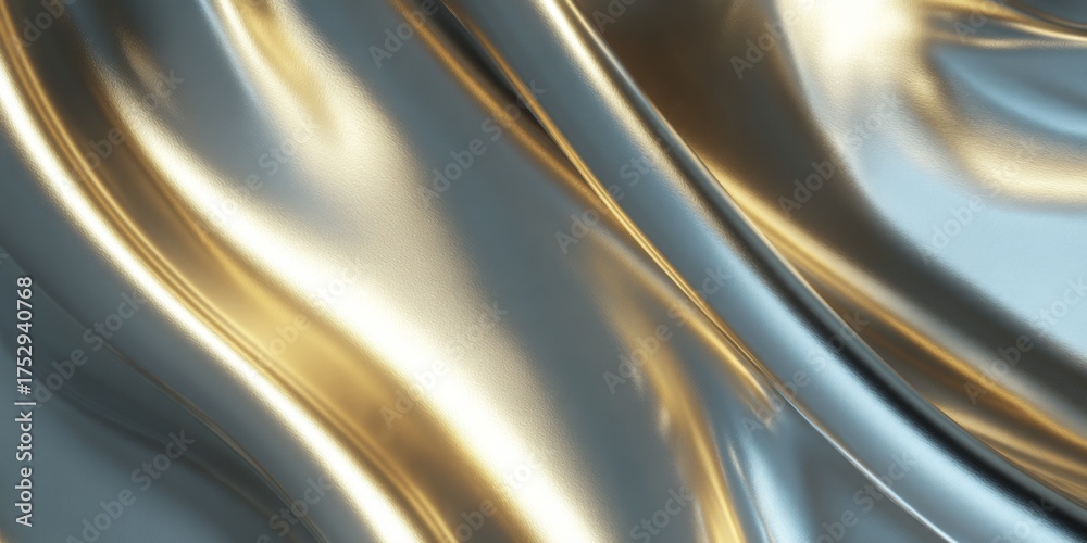 Wall mural reflective smooth metallic surface texture captured in high detail for design and artistic applicati