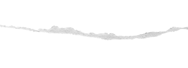 ripped torn paper edges isolated with clipping path on black background