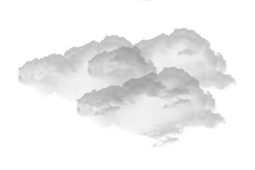 Gray abstract cloud shape on white background image