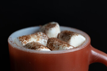 マシュマロコーヒーの液面