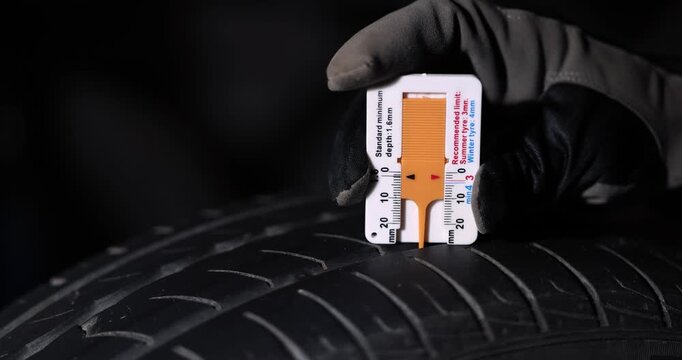car tire tread depth check