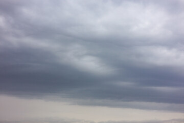 Beautiful view of sky with fluffy clouds