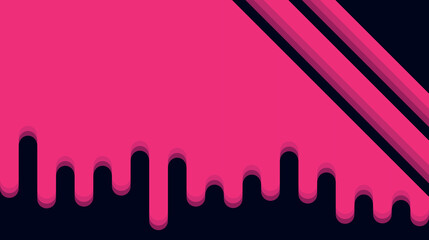 red paint and drops of blood, dripping paint on the wall, thick paint