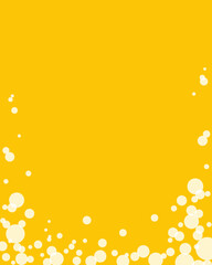 Yellow background with bubbles. Vertical banner for social media, web, print, advertising, etc.
