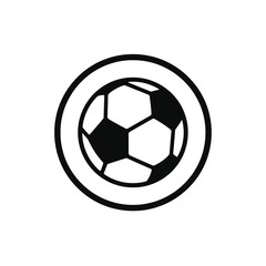 Obraz premium Dynamic soccer ball illustration perfect for sports branding, school projects, or game day promotions in a clean, modern style for vibrant designs