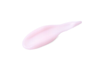 Smear of cosmetic product isolated on white