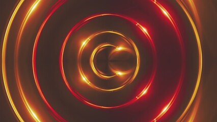 Gold fractal Lights. Computer generated 3d render