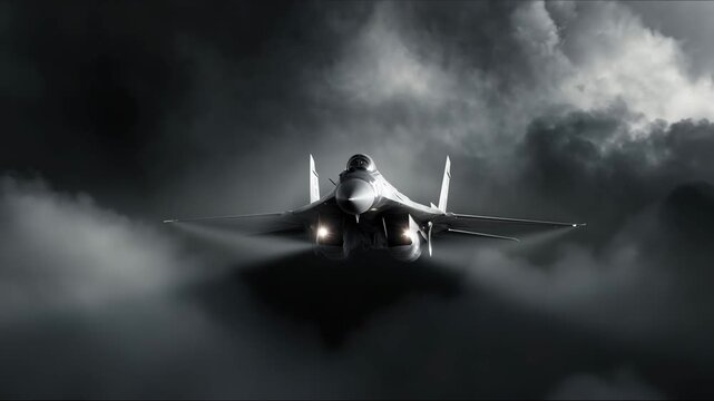 Supersonic jet aircraft. Supersonic fighter jet aircraft approaching mach one, fast, speed concept