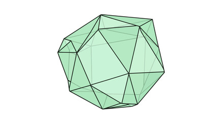 Abstract digital rendering of a complex geometric form, showcasing intricate tessellation and architectural principles in a modern graphic