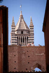 Italia, Toscana, Siena. Campanile del Duomo.