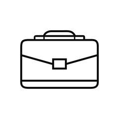 Briefcase Vector Icon Business Bag Work Office Illustration