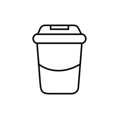 Takeaway Cup Vector Icon Coffee To Go Drink Container Illustration