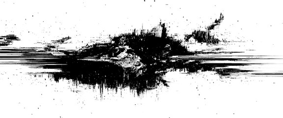 Vector Modern Grunge Texture Ink Print Distress Ink Brush Stroke background