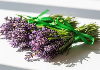 Fresh lavender sprigs isolated on transparent background isolated on transparent background