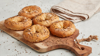 Salted bagel