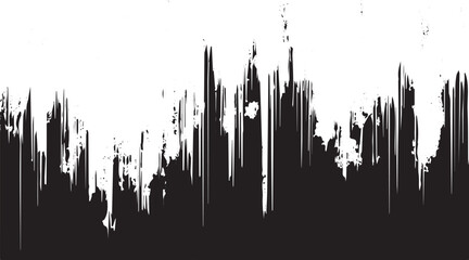 Grunge background of black and white. Abstract illustration texture of cracks, chips, dot. Dirty monochrome pattern of the old worn surface.