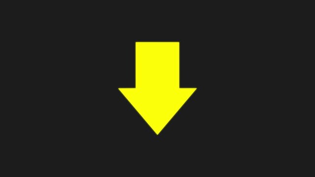 Animated arrow bouncing slide to down