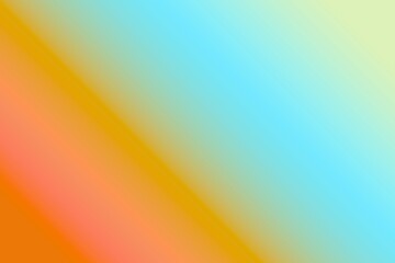 Vibrant diagonal gradient blends warm orange tones with cool sky blues, creating a dynamic and modern abstract background for design.