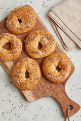 Salted bagel