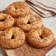 Salted bagel