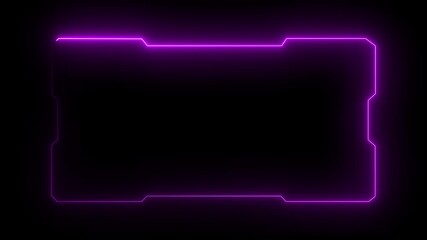 Futuristic digital HUD cyber frame technology for video overlay templates. Digital HUD futuristic motion graphic element cyber generated background. security hologram frame border 4k animation.. - Powered by Adobe