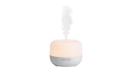 Aroma diffuser isolated on transparent background, perfect for creating a relaxing atmosphere