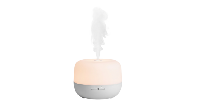 Aroma diffuser isolated on transparent background, perfect for creating a relaxing atmosphere