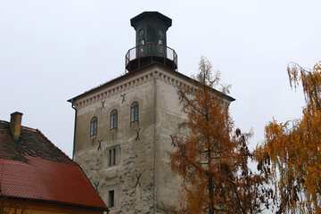 Traditional architecture in Zagreb, Croatia.