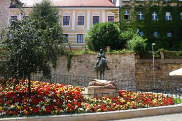 Traditional architecture in Zagreb, Croatia.