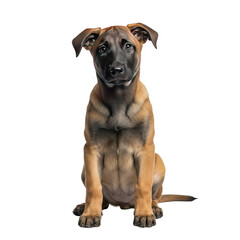 Obraz premium Adorable Belgian Shepherd Puppy Portrait A Cute and Innocent Gaze of This Loyal Dog Breed Species That Will Capture Your Heart With Its Charm