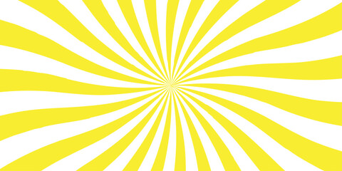 Abstract yellow and white sunburst background with rays. geometric ray sun texture design wallpaper.	
